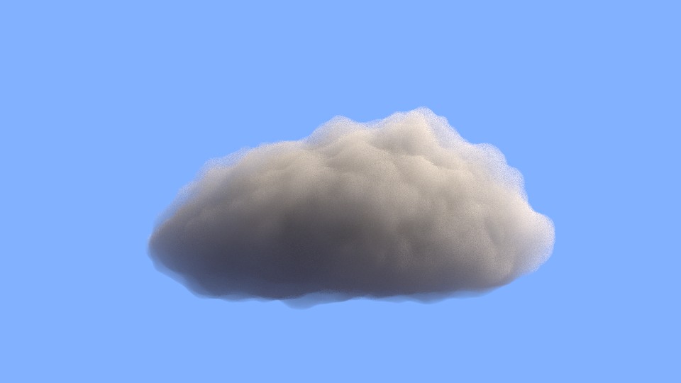 Finished blend file for Volumetric cloud tutorial preview image 2